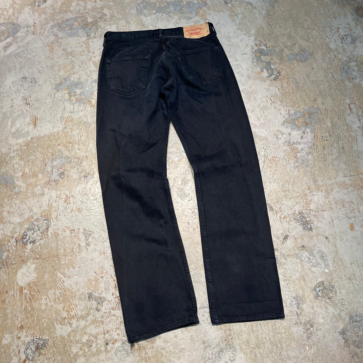 #4770 Used clothing LEVI'S/Levi's/501/Black denim pants/Black denim pants/Made in Türkiye/Size 34 x 34