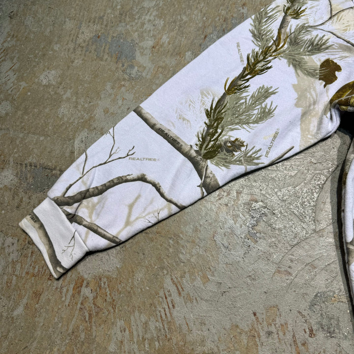 二手衣服GANDERMTN/ gunder mountain /Real Tree Pattern Pull Over Parker /真实树图案套衫连帽衫/尺寸M