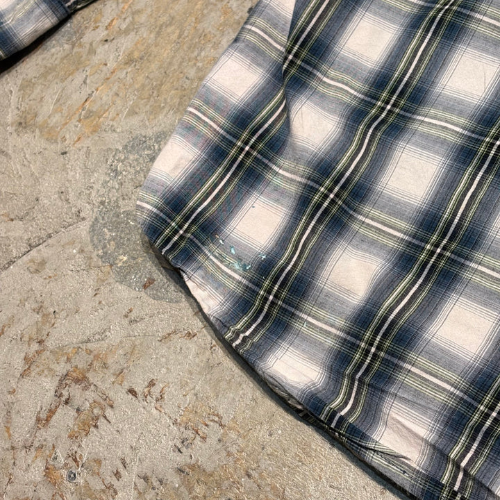 Used clothing carhartt/Carhartt/Button-down long sleeve shirt/Checked pattern/Size 2XL