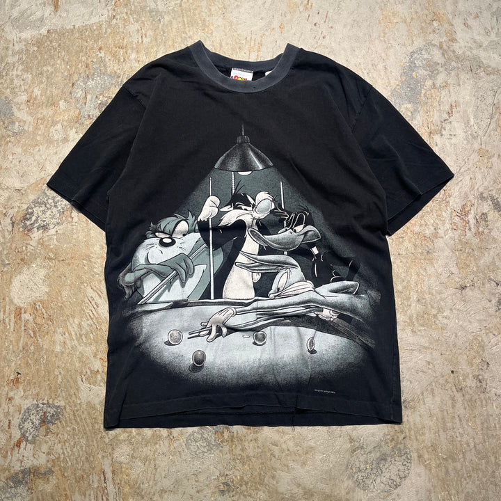 古着 90's ルーニーテューンズ/ワーナーブラザース/ヴィンテージ シングルステッチ Tシャツ/サイズM