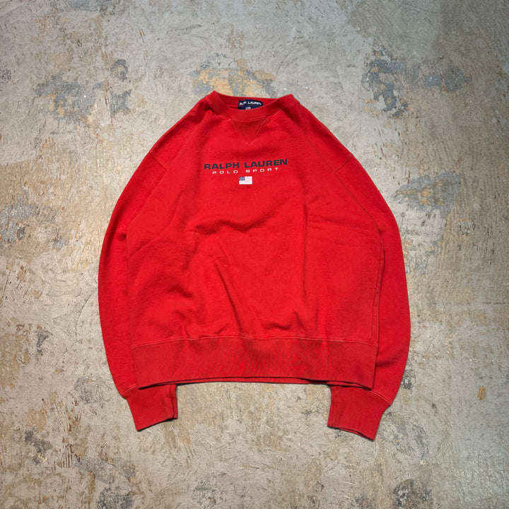 古着 90's RALPH LAUREN POLO SPORT/ ラルフローレンポロスポーツ/ クルーネックスウェット/ サイズM