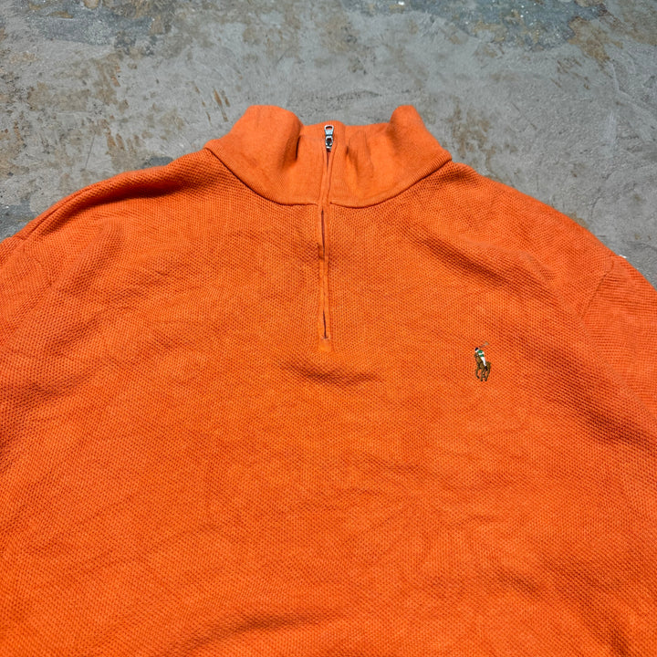 旧衣POLO by Ralph Lauren/ POLO拉尔夫劳伦/半拉链针织毛衣/尺码XL