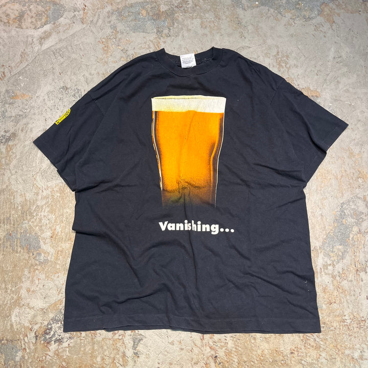 古着 USA製 90'sスクリーンスターズ/BoddingtonsBrewery"vanishing・・・"/ビール製造メーカー/企業系/ヴィンテージ シングルステッチ Tシャツ/サイズXL相当