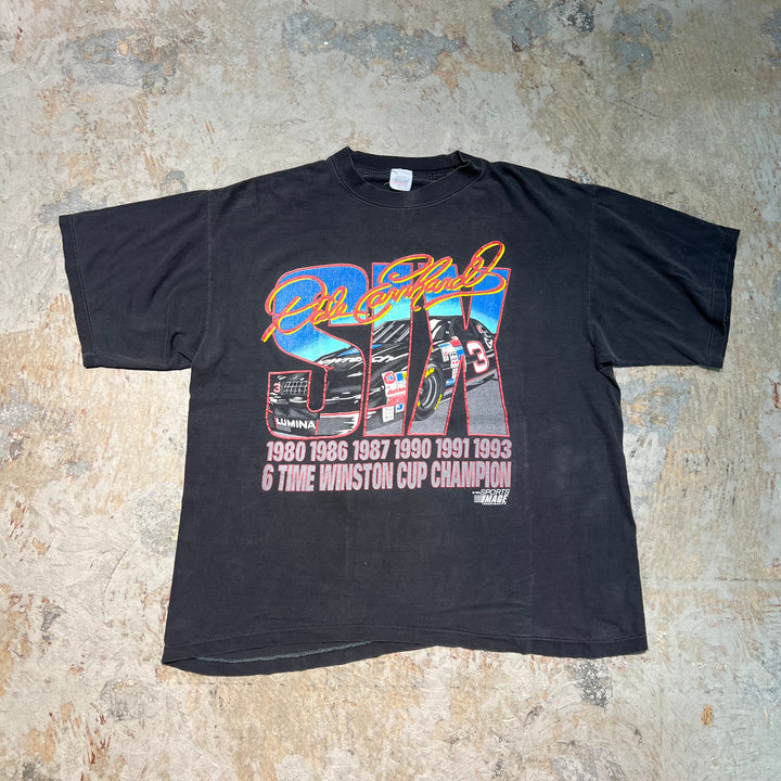古着 USA製 94's デイル・アーンハート  / #6 / ウィンストン杯 優勝 / レーシング / ヴィンテージ シングルステッチ プリントTシャツ/サイズXL