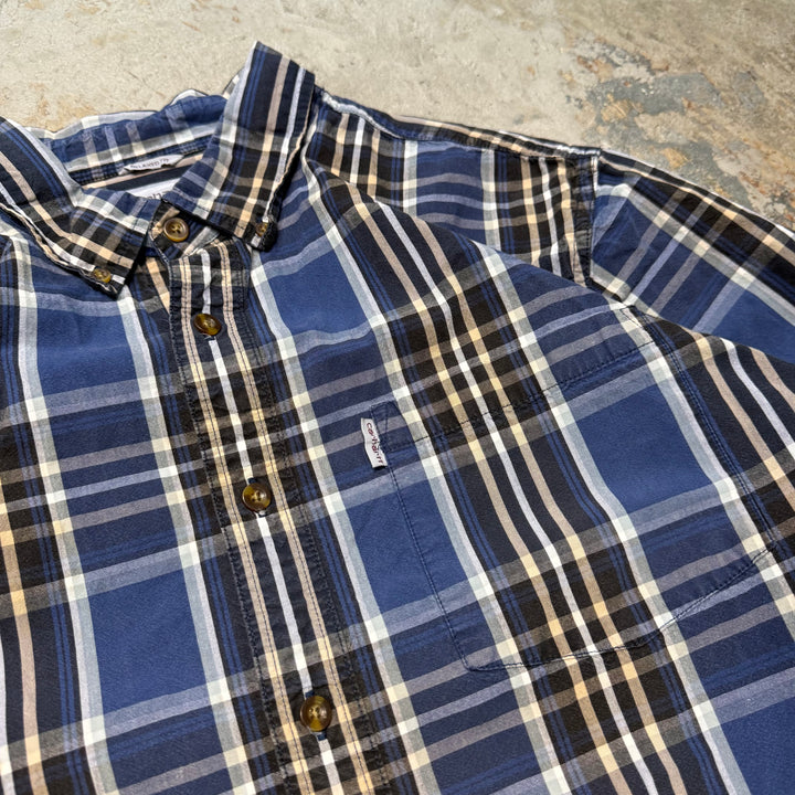 Used clothing carhartt/ Carhartt/ Button-down short sleeve shirt/ Checkered pattern/ Size XL