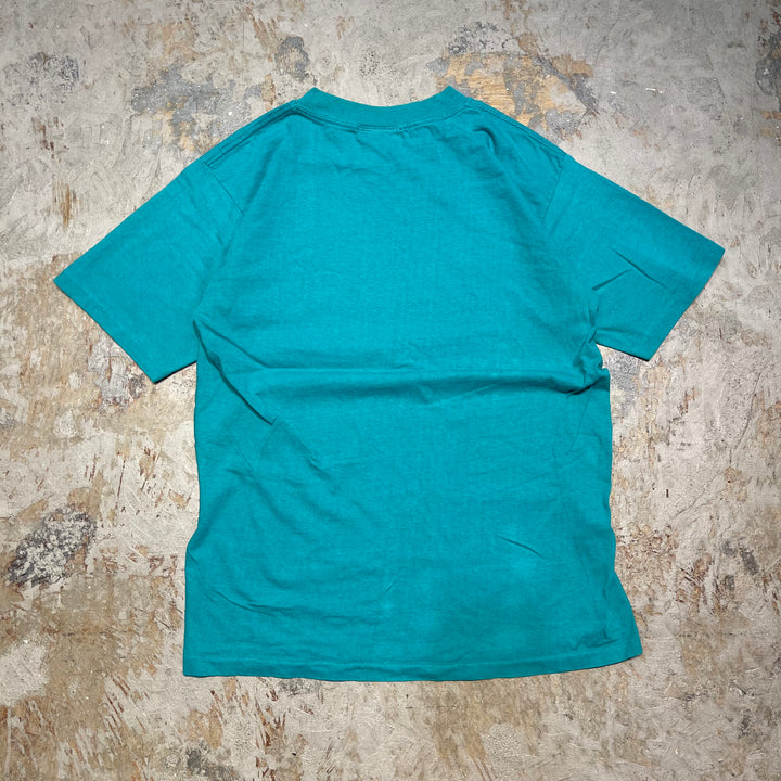 #4478 古着 90's~ Vintage/short sleeve print t-shirt Tee/半袖プリントTシャツ/MY next husband will be normal.=次の夫は普通の人でしょう。/シングルステッチ/サイズM-L相当