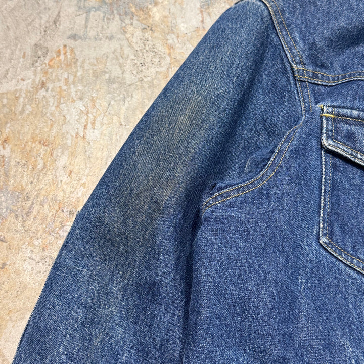 古着 Wrangler/ ラングラー/ デニムボアジャケット/ 裏地ボア/ 襟コーデュロイ/ サイズL