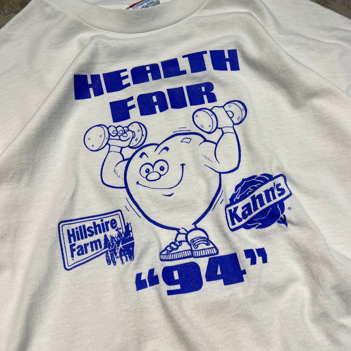 #4807 古着 90's~ /USA製/Hanes.  ヘインズ/Kahn's 企業系/ヴィンテージ シングルステッチ Tシャツ/サイズM