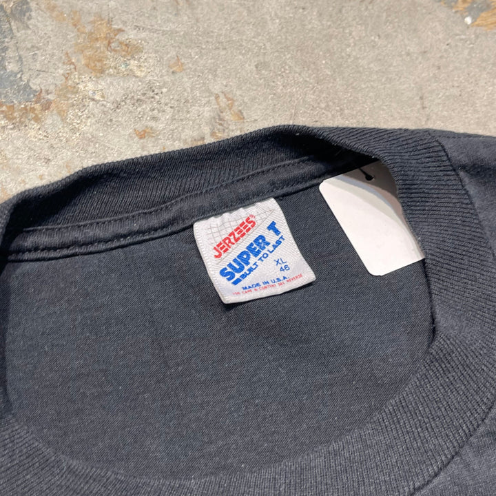 Used clothing 90's USA made JERZEES / Jerseys / Riva McIntyre / 1990 Tour Band T-shirt / Size XL