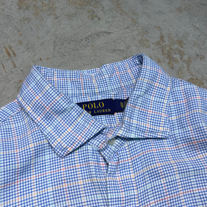 #4394 古着 Ralph Lauren/ラルフローレン/Long Sleeve Shirt/長袖シャツ/Check/チェック/サイズXL