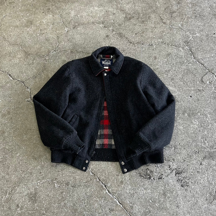 古着 USA製 80's WOOLRICH/ウールリッチ/ 裏地ネル / ウールジャケット/ サイズM