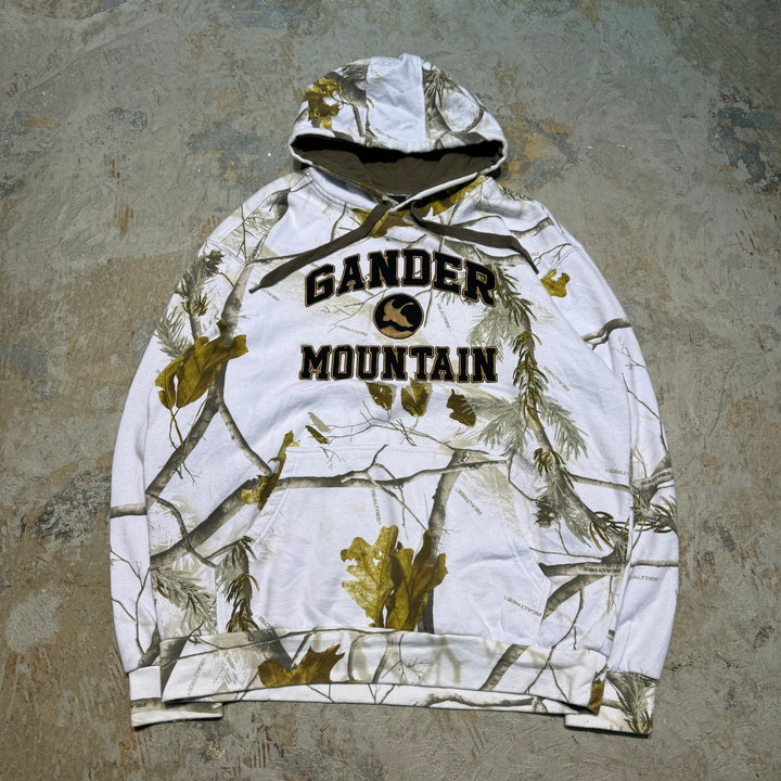 二手衣服GANDERMTN/ gunder mountain /Real Tree Pattern Pull Over Parker /真实树图案套衫连帽衫/尺寸M
