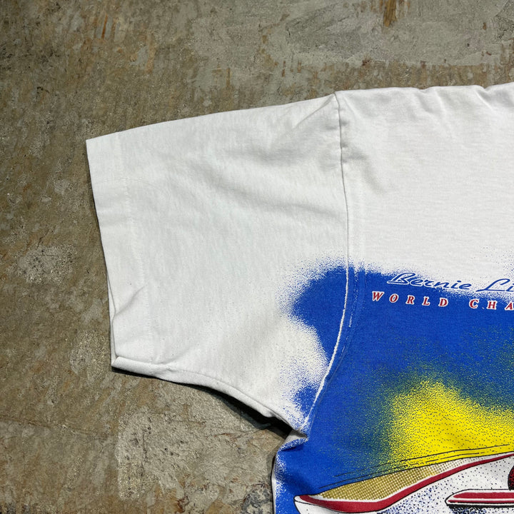 #4719 중고 의류 93의 버드 와이저 / 싱글 스티치 빈티지 티셔츠 / 기업 / 크기와 동등한 L