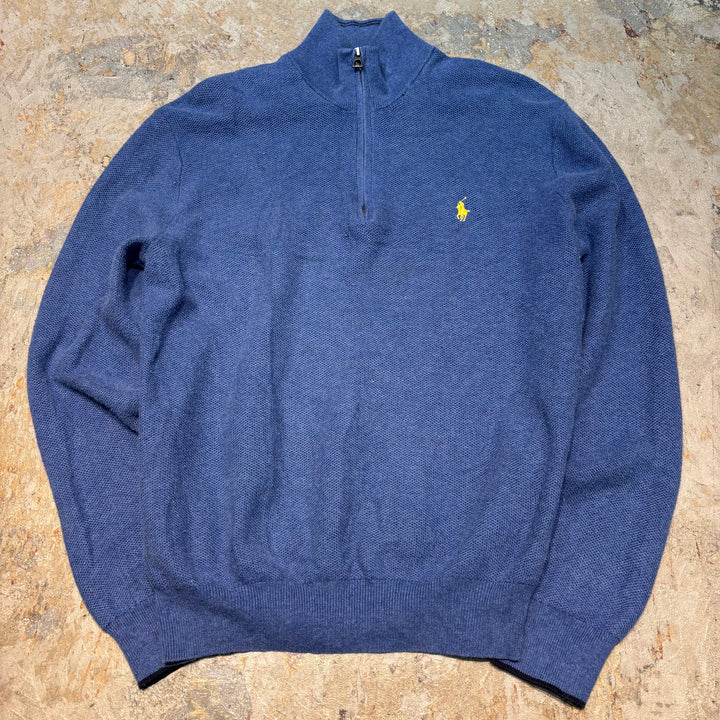 Ralph Lauren/ Polo By Ralph Lauren/ Half Zip 니트 스웨터/ 크기 M의 의류 폴로