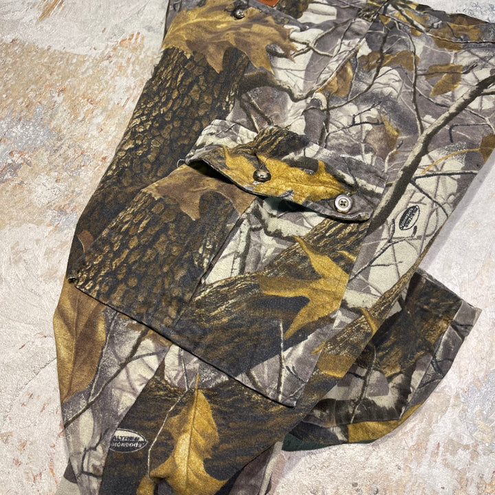#4649 Used clothing 90's Woolrich/Realtree camouflage cargo pants/Realtree camouflage cargo pants/Size 40 (equivalent to XL)