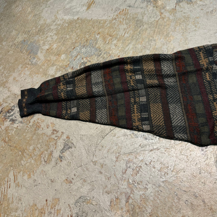 旧衣服ALFANI/半扣针织毛衣/总图案/尺寸M
