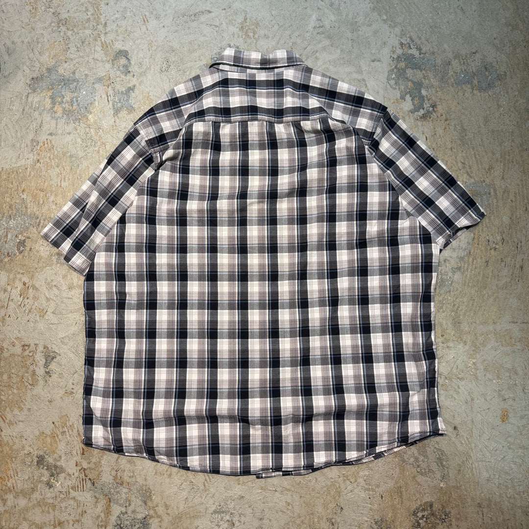 Used clothing carhartt/ short sleeve shirt/ checkered pattern/ size 2XL