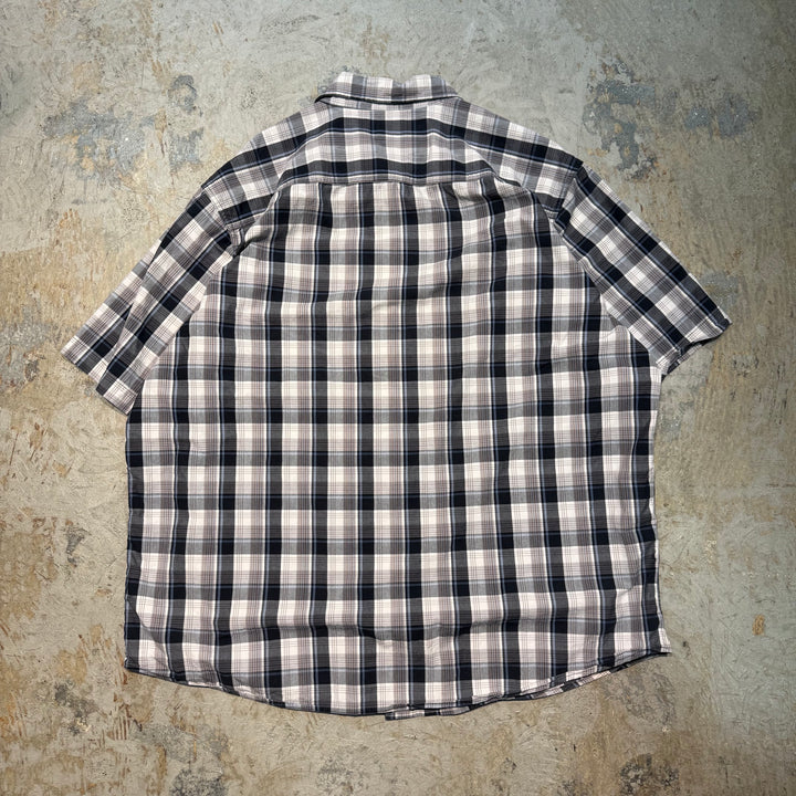 Used clothing carhartt/ short sleeve shirt/ checkered pattern/ size 2XL