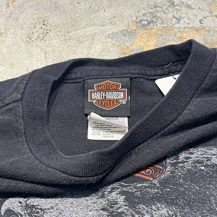 古着 Harley-Davidson/ハーレー ダビッドソン / アラスカ州 オーランド ストア / プリントTシャツ / サイズL