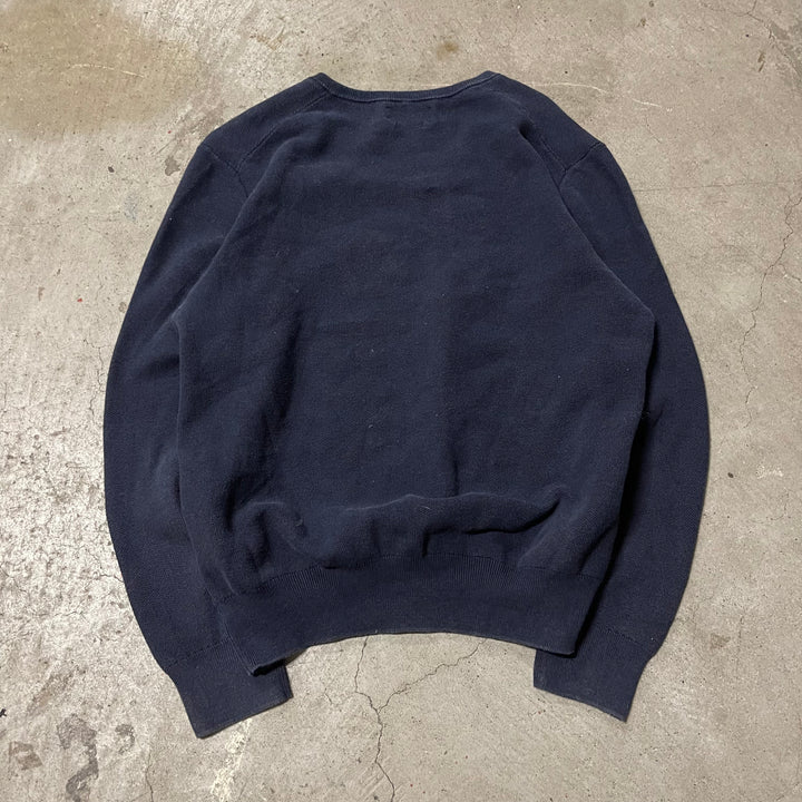 #3704古着 POLO by Ralph Lauren/ラルフローレン /PIMA Cotton knit V Neck Sweatrer/ピマコットンニット Vネックセーター/サイズL