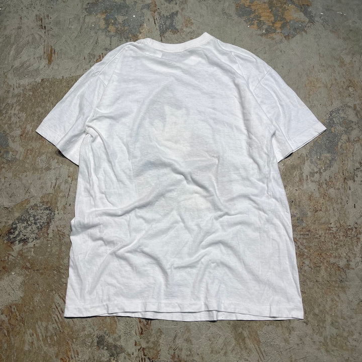 중고 의류 ukiyo-e/katsushika hokusai/일본 패턴/빈티지 싱글 스티치 인쇄 티셔츠/크기 L-XL에 해당합니다.