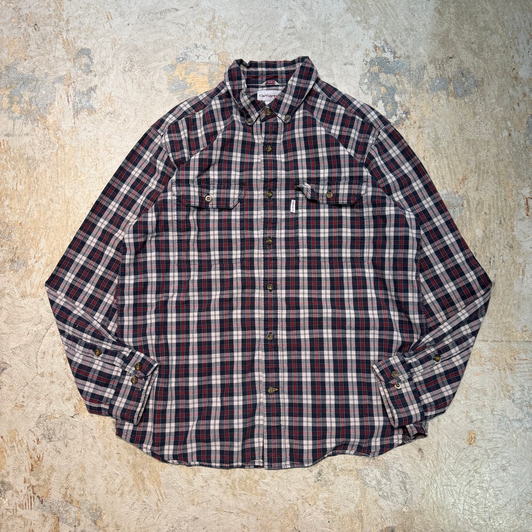 Used clothing carhartt/Carhartt/Long sleeve shirt/Checked pattern/Size L
