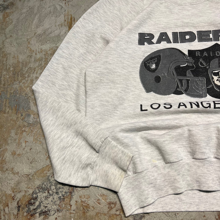#3996 古着 Unknow/Crew neck sweat/クルーネックスウェット/RAIDERS LOSANGELES/MADE IN U.S.A/サイズ L