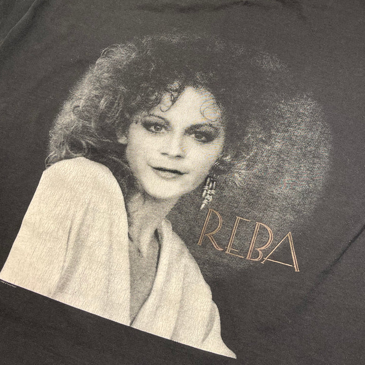 Used clothing 90's USA made JERZEES / Jerseys / Riva McIntyre / 1990 Tour Band T-shirt / Size XL