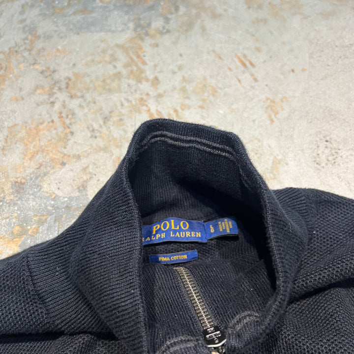 #3750 古着 Polo Ralph Lauren/ポロラルフローレン / Half Zip Pima Cotton Knit Sweater/ハーフジップ ピマコットンニット セーター / サイズL