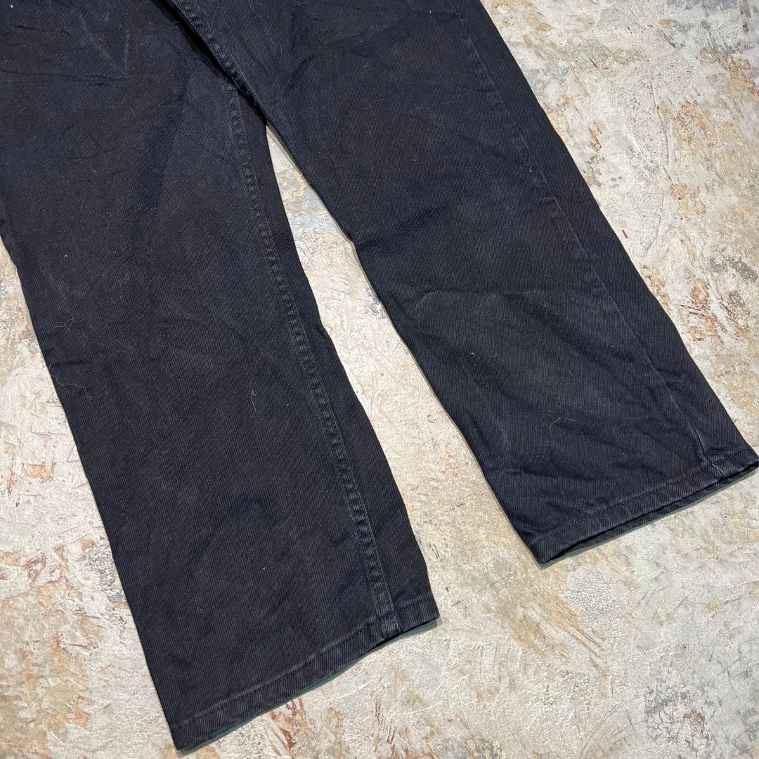 #4758 Used clothing GEORGE/Black Denim Pants/Black Denim Pants/Size 36×29