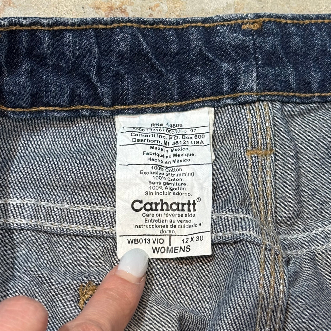 Used clothing Carhartt/ Carhartt/ Denim painter pants/ WOMENS/ Actual size 12x28