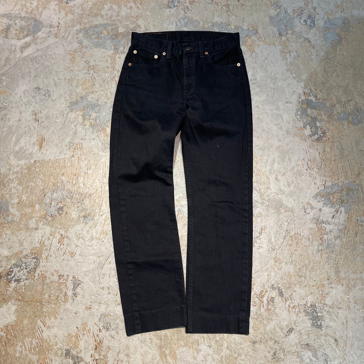 #4769 Used clothing LEVI'S/Levi's/505-02/Black denim pants/Black denim pants/Made in Spain/Size 30 x 34