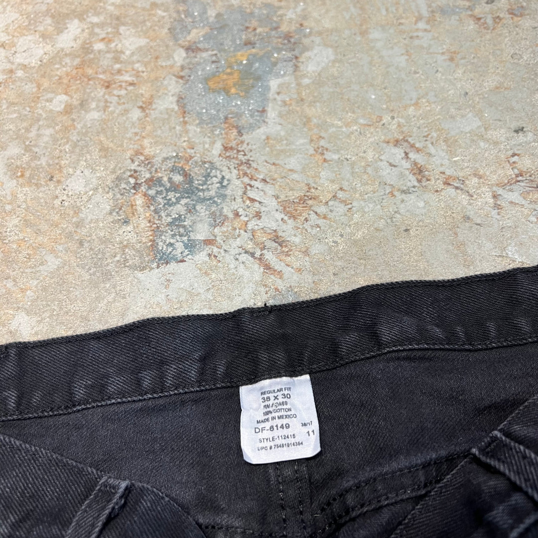 #4763 Used clothing unknown/Black Denim Pants/Black Denim Pants/Size 38×30