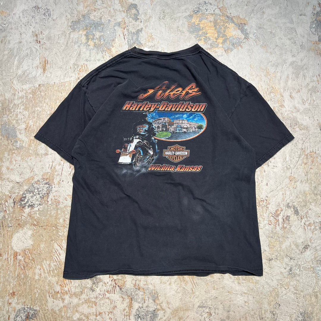 Used clothing Harley-Davidson / ALEFS / Wichita Store, Kansas / Printed T-shirt / Size xl
