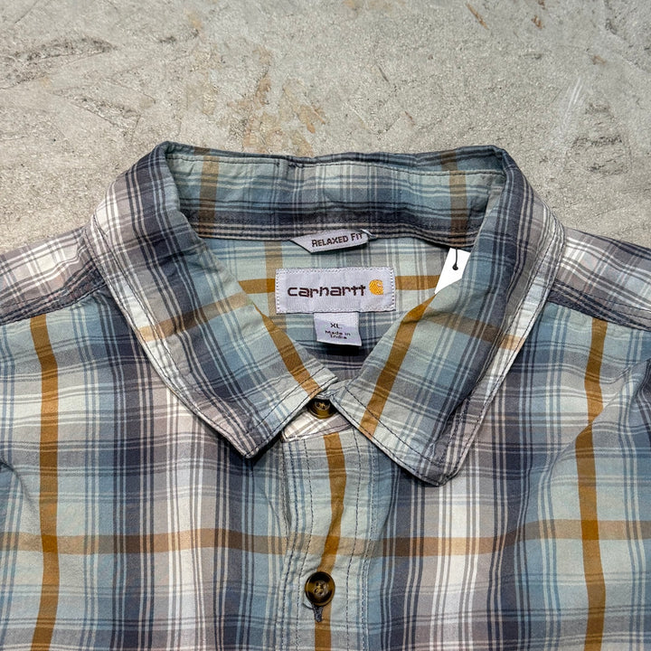 Used clothing carhartt/Carhartt/Long sleeve shirt/Checked pattern/Size XL