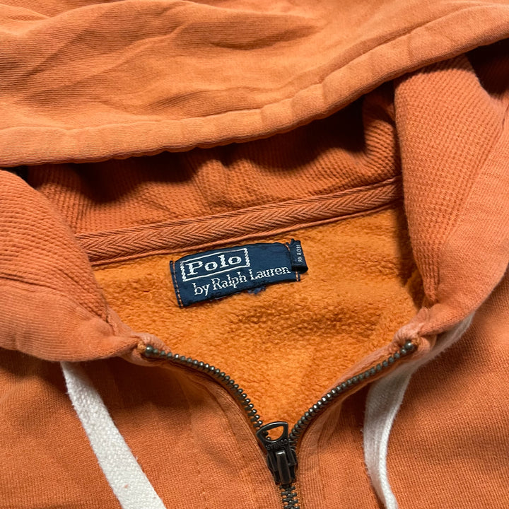 #3825 古着 POLO Ralph Lauren/ポロラルフローレン/Zip Up Hoody / ジップパーカー / フード裏地サーマル/サイズL