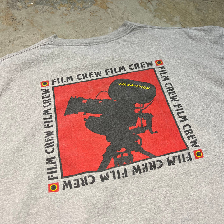 古着 USA製 90's ONEITA/オニータ/パナビジョン/企業系/ヴィンテージ シングルステッチ プリントTシャツ/サイズL相当