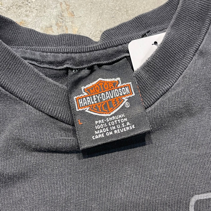 Used clothing Made in USA Harley-Davidson/Harley Davidson/Single Stitch T-shirt/Size L