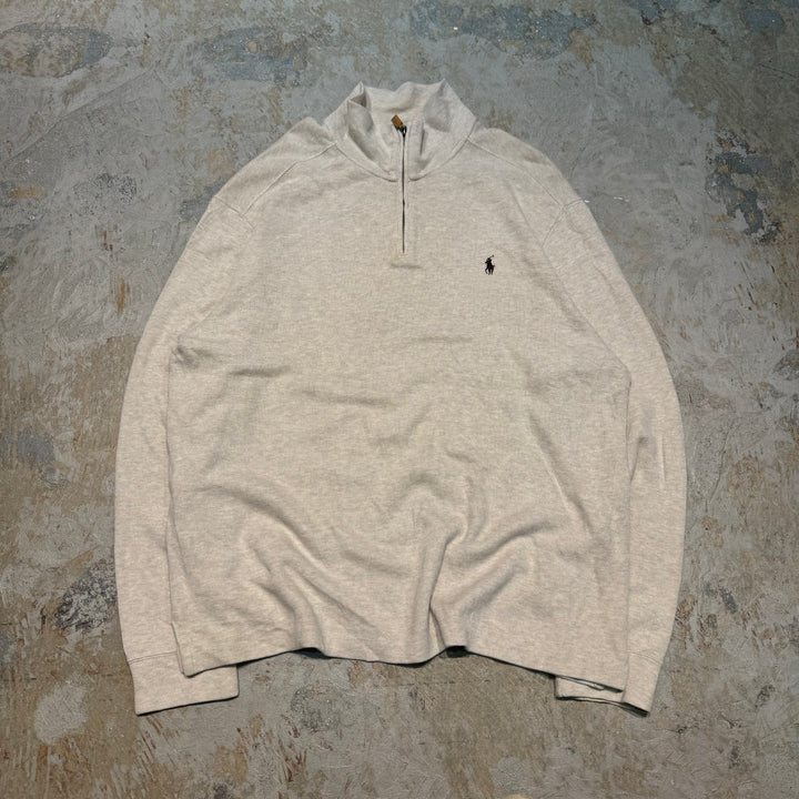 旧衣POLO by Ralph Lauren/ POLO拉尔夫劳伦/半拉链针织毛衣/尺码XL