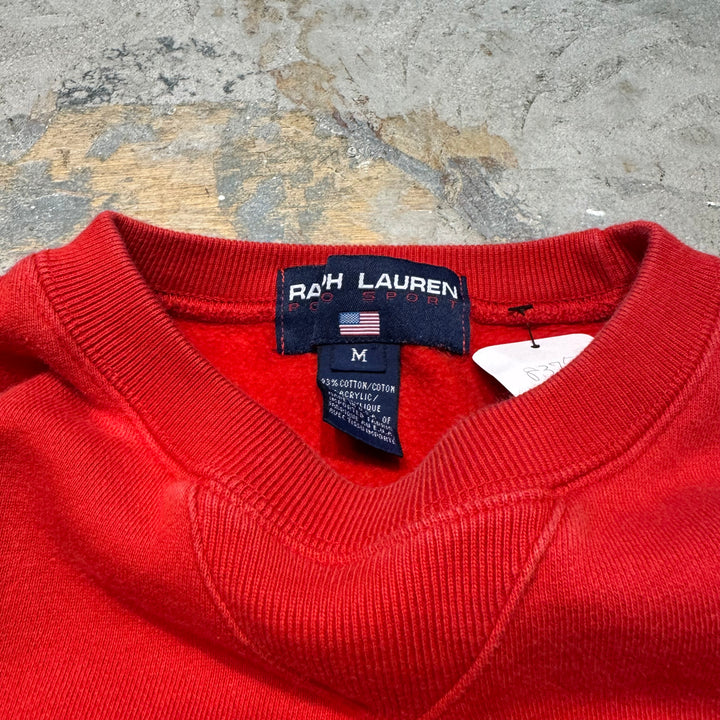 古着 90's RALPH LAUREN POLO SPORT/ ラルフローレンポロスポーツ/ クルーネックスウェット/ サイズM