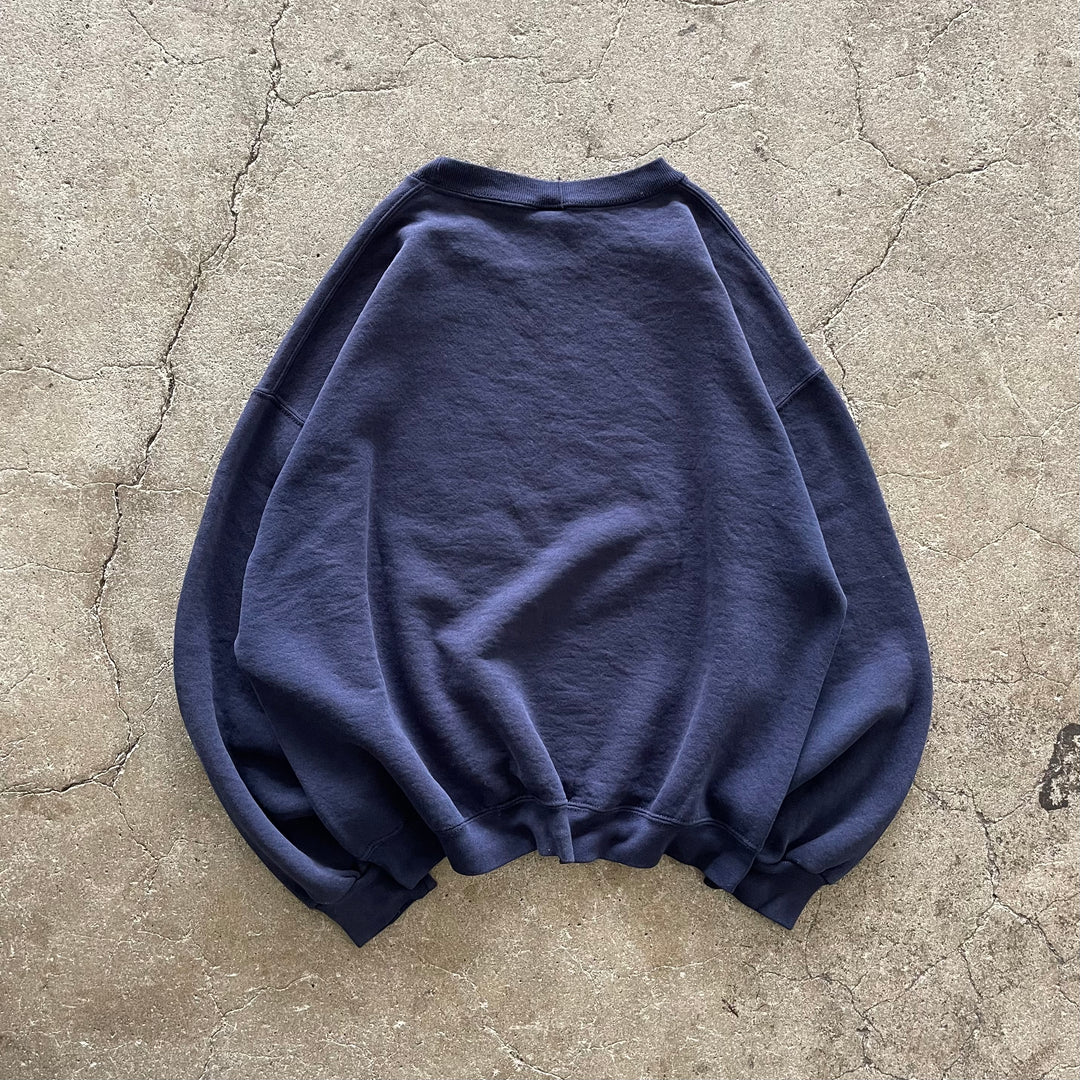 旧衣服RUSSELL ATHLETIC/ RUSSELL运动/空白克鲁兹湿衫/素色/尺寸L