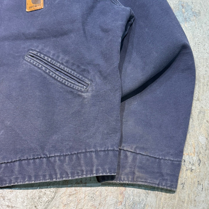 중고 의류 Carhartt/ Carhartt/ Detroit 재킷/ 오리 직물/ 안감 담요/ 회사 로고/ 크기에 해당