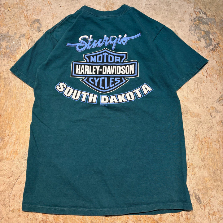 古着 USA製 97's Harley-Davidson/ハーレーダビッドソン/ プリントTシャツ/ サイズM