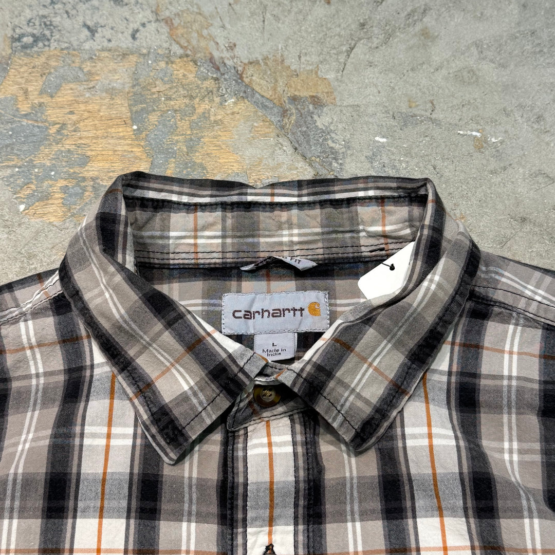 古着 carhartt/カーハート/ ボタンダウン半袖シャツ/ チェック柄/ サイズL