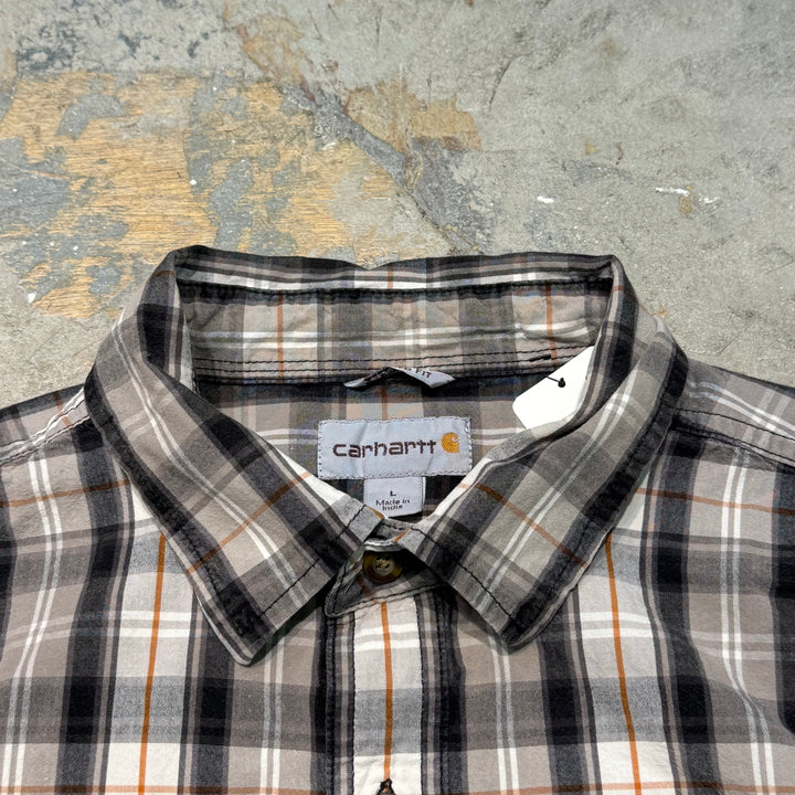 古着 carhartt/カーハート/ ボタンダウン半袖シャツ/ チェック柄/ サイズL