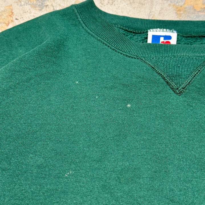 旧衣服USA制80's~ RUSSELLATHLETIC/ RUSSELLATHLETIC/空白克罗娜丝/素色/尺码XL
