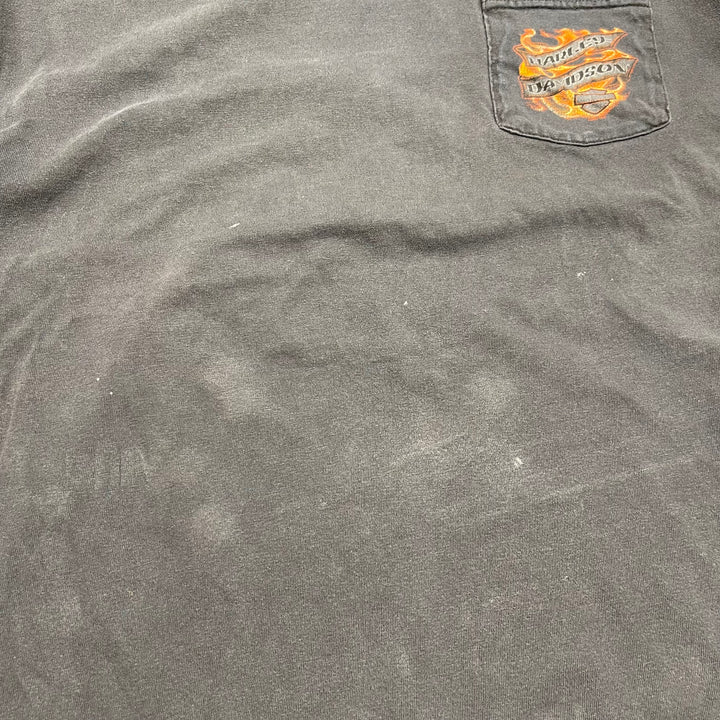 Used clothing Made in USA Harley-Davidson / Kansas City Store, Missouri / Printed T-shirt / Size XL