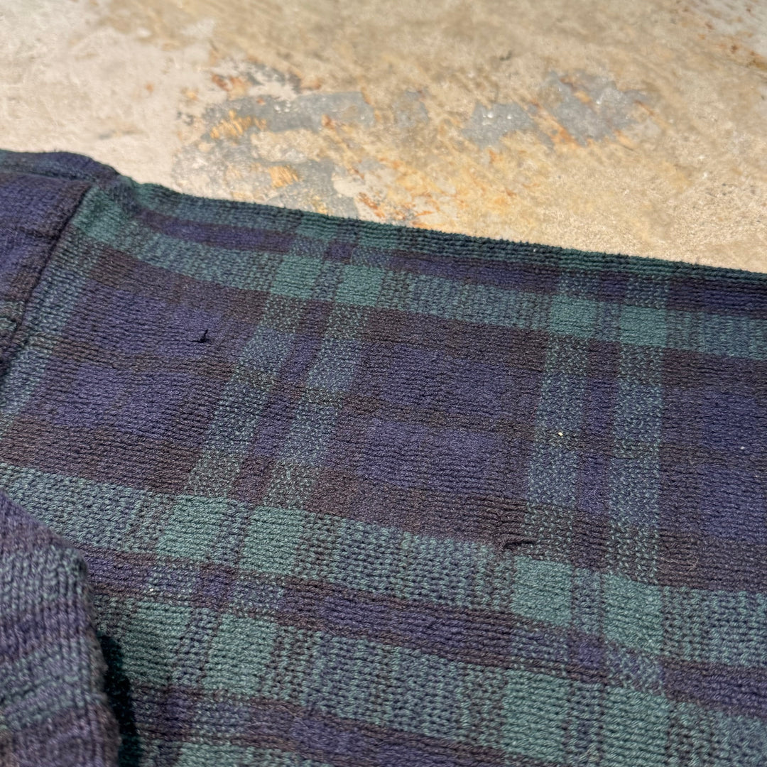 Used clothing CROFT&BARROW/Craft and Barrow/Crew neck knit sweater/Checked pattern/Size L