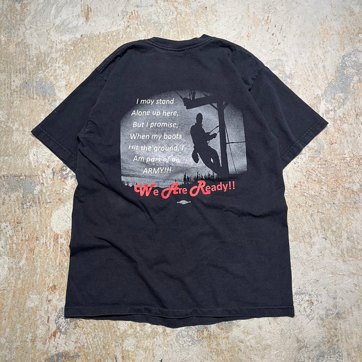 Second-hand Clothing CWA/New Jersey Administrative Agency/"we are ready!"/printed T-shirt/size L