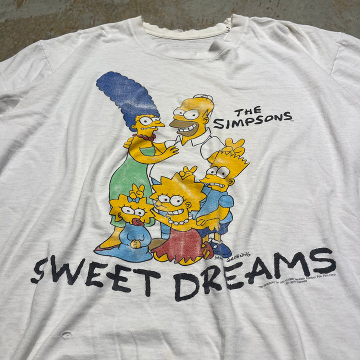 古着 90's ザ・シンプソンズ/SWEET DREAMS/ヴィンテージ シングルステッチ Tシャツ/サイズL-XL相当